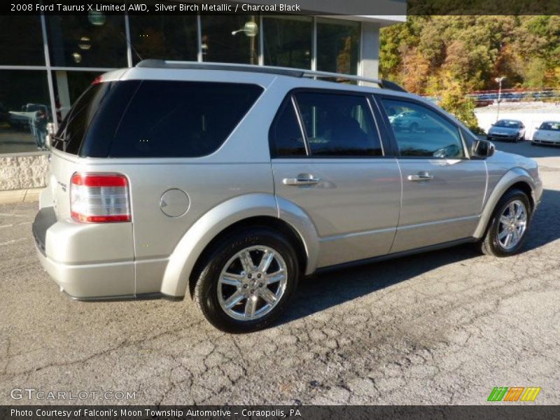 Silver Birch Metallic / Charcoal Black 2008 Ford Taurus X Limited AWD