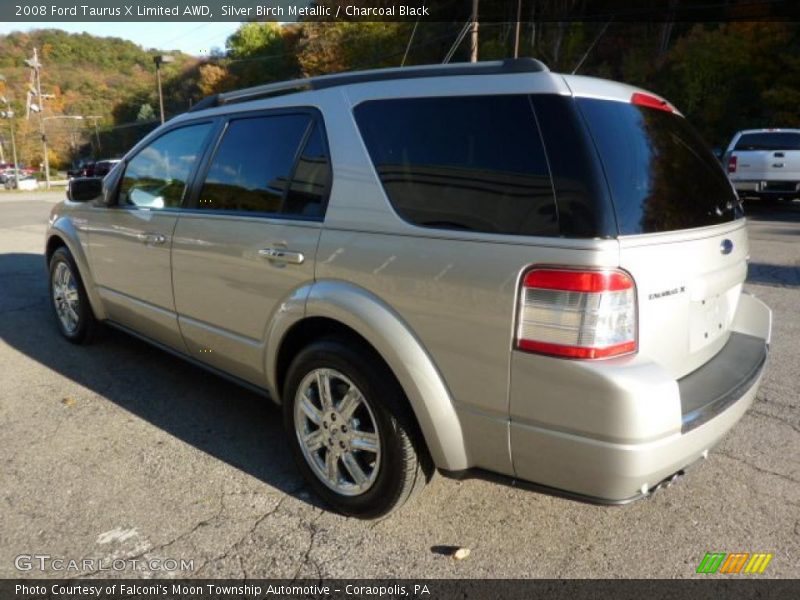 Silver Birch Metallic / Charcoal Black 2008 Ford Taurus X Limited AWD