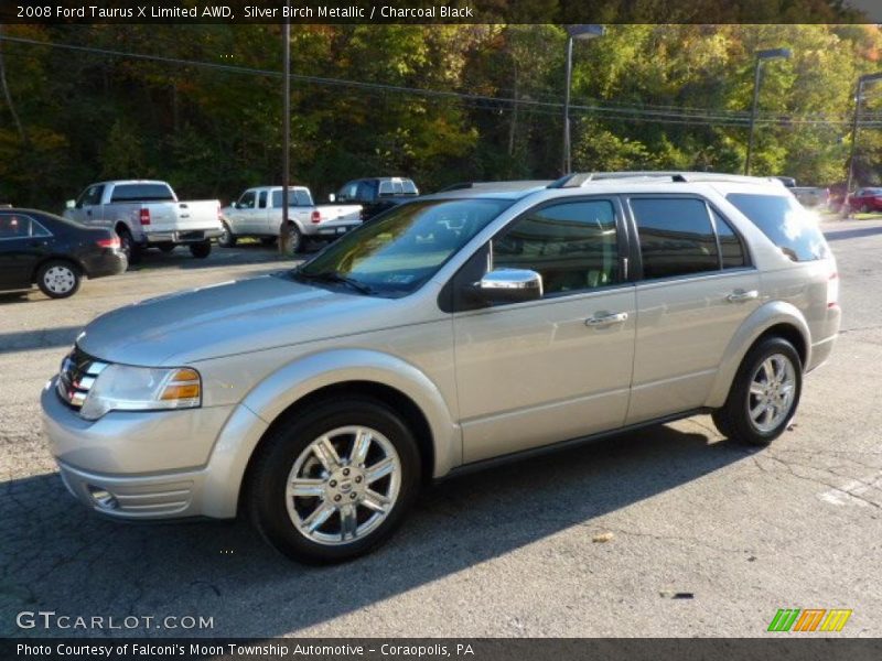 Silver Birch Metallic / Charcoal Black 2008 Ford Taurus X Limited AWD