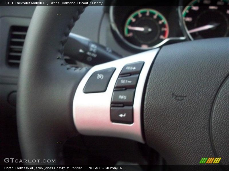 White Diamond Tricoat / Ebony 2011 Chevrolet Malibu LT