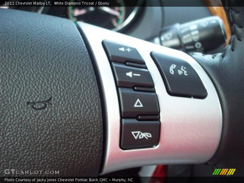 White Diamond Tricoat / Ebony 2011 Chevrolet Malibu LT