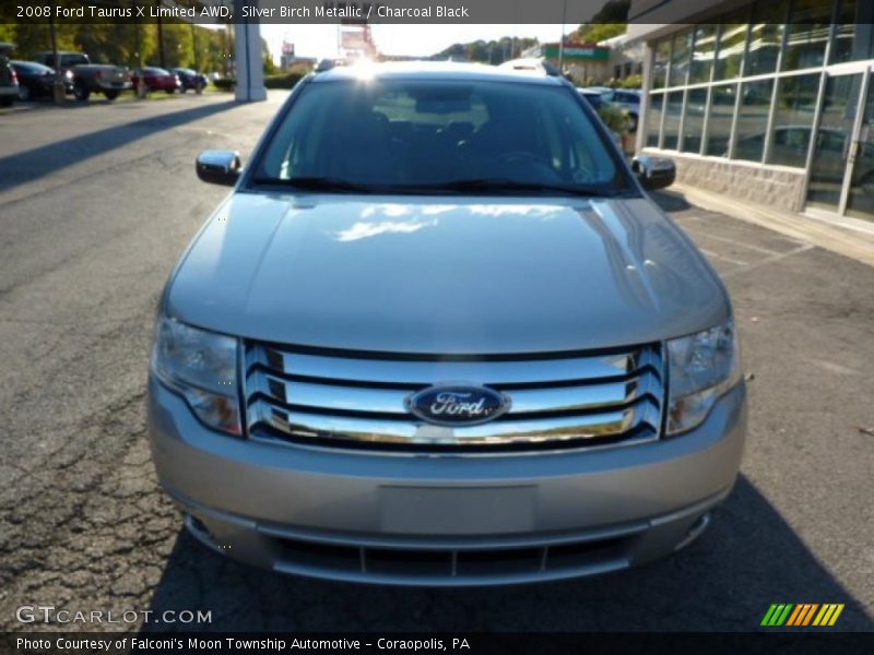 Silver Birch Metallic / Charcoal Black 2008 Ford Taurus X Limited AWD