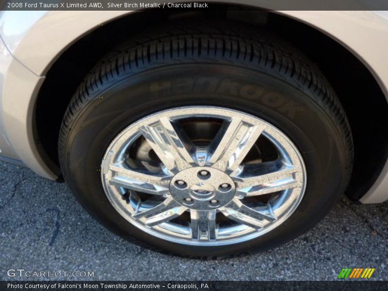 Silver Birch Metallic / Charcoal Black 2008 Ford Taurus X Limited AWD