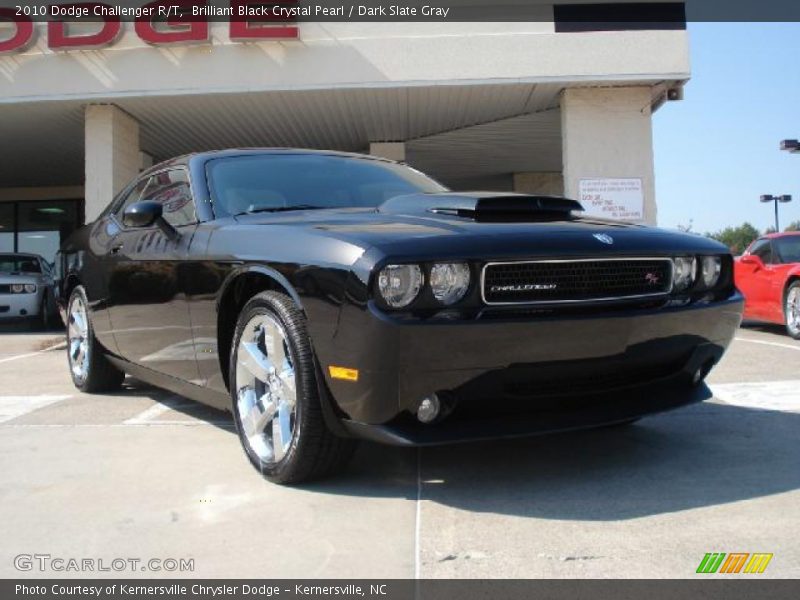 Brilliant Black Crystal Pearl / Dark Slate Gray 2010 Dodge Challenger R/T