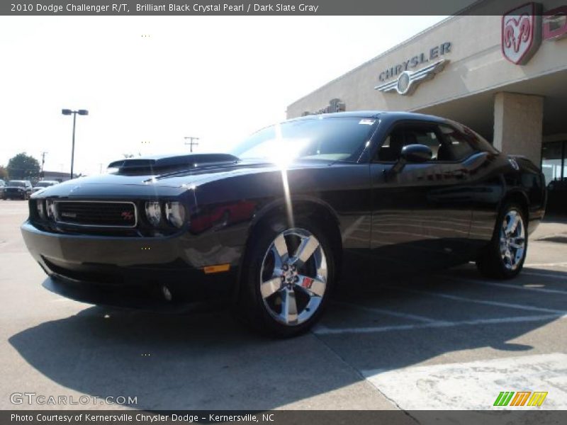 Brilliant Black Crystal Pearl / Dark Slate Gray 2010 Dodge Challenger R/T
