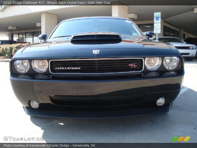 Brilliant Black Crystal Pearl / Dark Slate Gray 2010 Dodge Challenger R/T