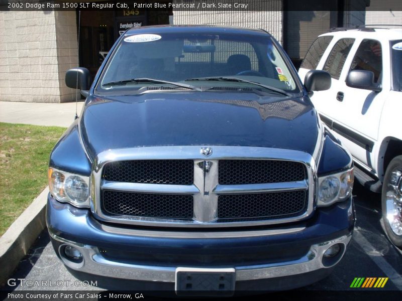Patriot Blue Pearlcoat / Dark Slate Gray 2002 Dodge Ram 1500 SLT Regular Cab