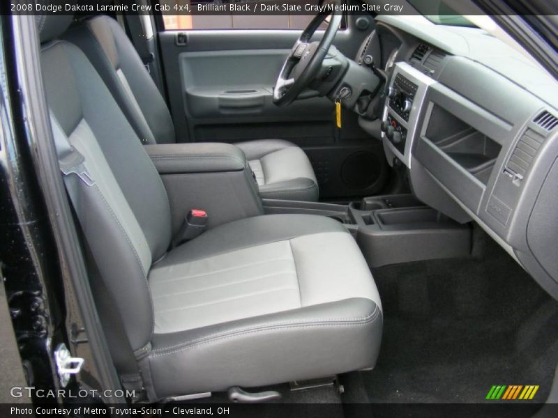  2008 Dakota Laramie Crew Cab 4x4 Dark Slate Gray/Medium Slate Gray Interior