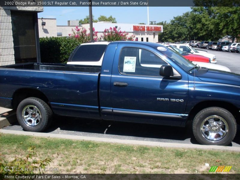 Patriot Blue Pearlcoat / Dark Slate Gray 2002 Dodge Ram 1500 SLT Regular Cab