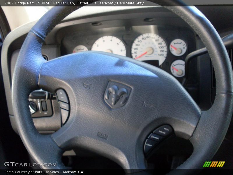 Patriot Blue Pearlcoat / Dark Slate Gray 2002 Dodge Ram 1500 SLT Regular Cab