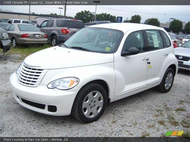 Stone White / Pastel Slate Gray 2008 Chrysler PT Cruiser LX