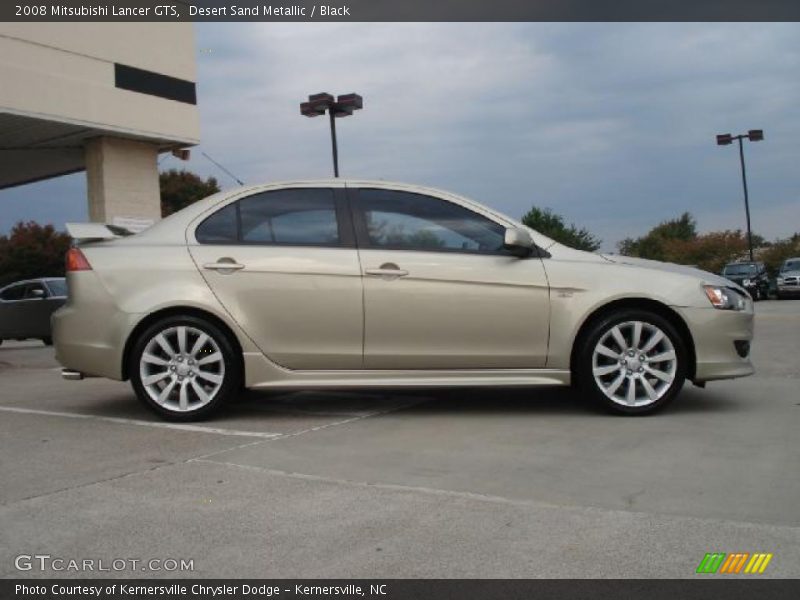 Desert Sand Metallic / Black 2008 Mitsubishi Lancer GTS