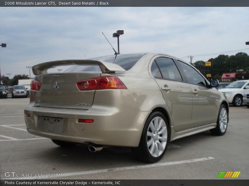 Desert Sand Metallic / Black 2008 Mitsubishi Lancer GTS