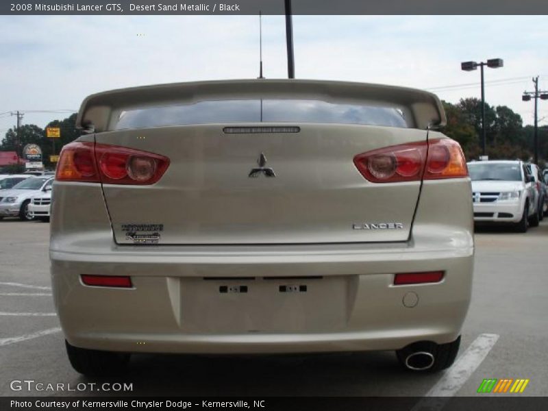 Desert Sand Metallic / Black 2008 Mitsubishi Lancer GTS