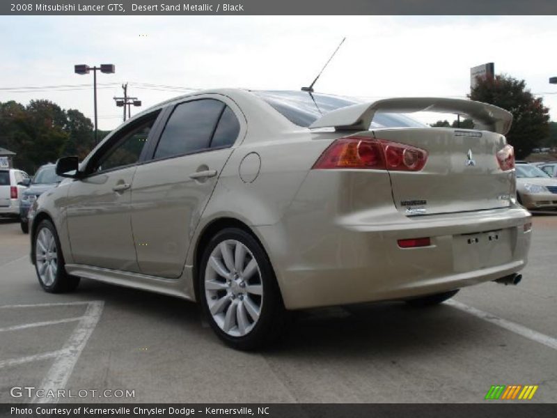 Desert Sand Metallic / Black 2008 Mitsubishi Lancer GTS