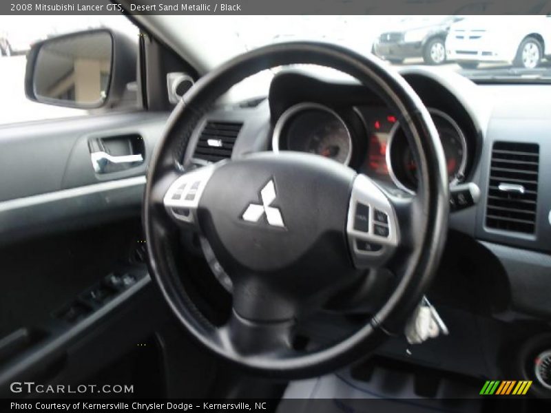 Desert Sand Metallic / Black 2008 Mitsubishi Lancer GTS