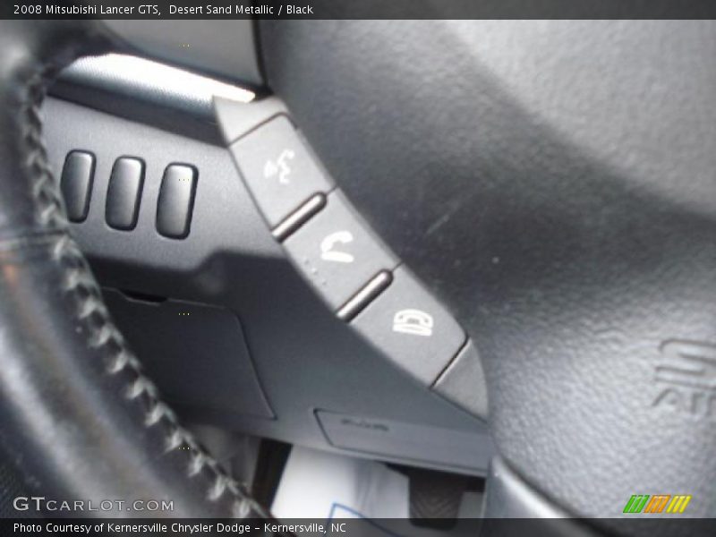 Desert Sand Metallic / Black 2008 Mitsubishi Lancer GTS
