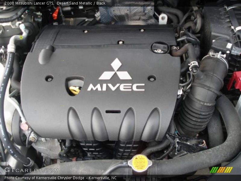Desert Sand Metallic / Black 2008 Mitsubishi Lancer GTS