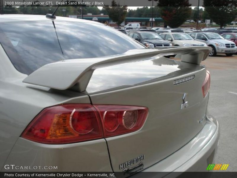 Desert Sand Metallic / Black 2008 Mitsubishi Lancer GTS