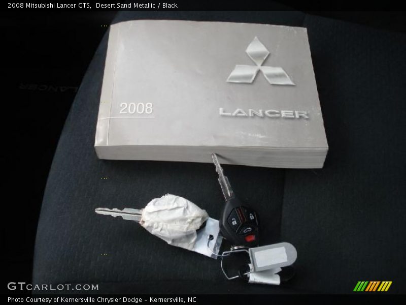 Desert Sand Metallic / Black 2008 Mitsubishi Lancer GTS