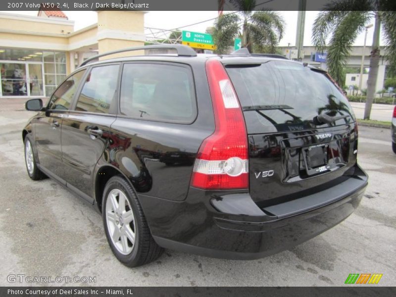 Black / Dark Beige/Quartz 2007 Volvo V50 2.4i