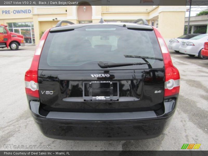 Black / Dark Beige/Quartz 2007 Volvo V50 2.4i