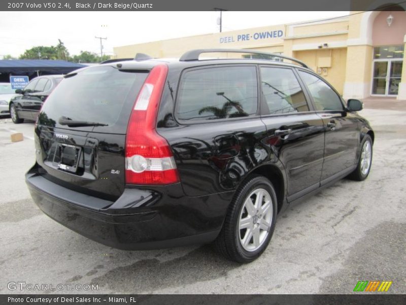 Black / Dark Beige/Quartz 2007 Volvo V50 2.4i