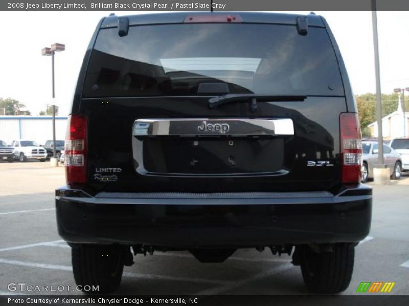 Brilliant Black Crystal Pearl / Pastel Slate Gray 2008 Jeep Liberty Limited