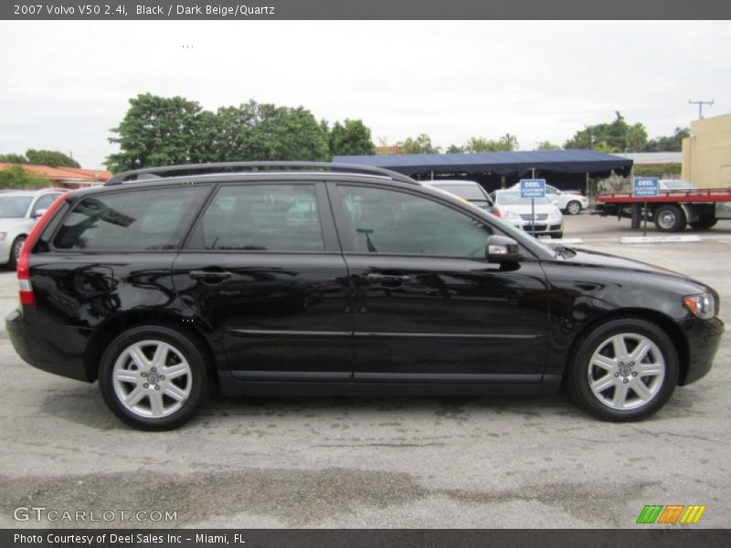 Black / Dark Beige/Quartz 2007 Volvo V50 2.4i