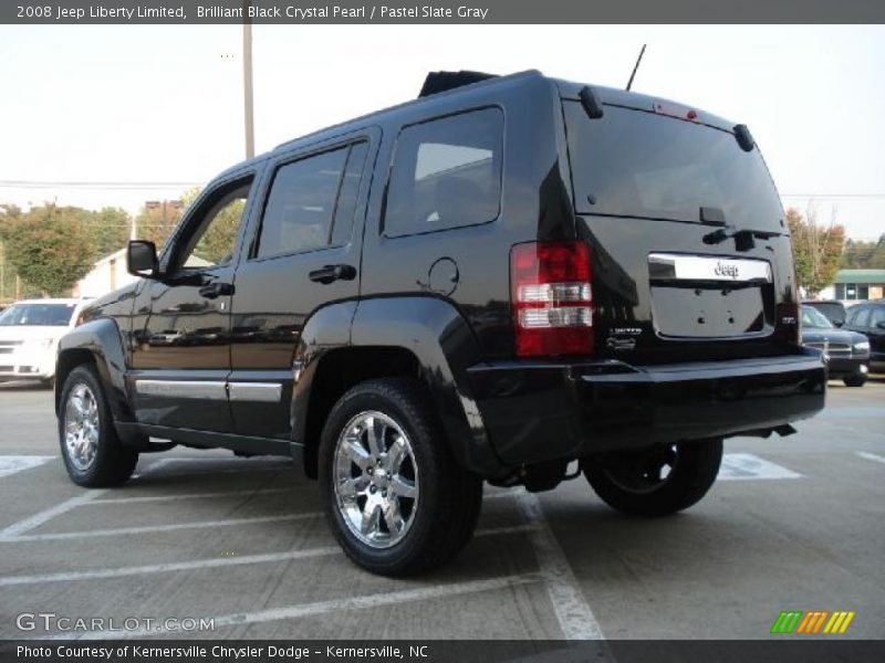 Brilliant Black Crystal Pearl / Pastel Slate Gray 2008 Jeep Liberty Limited