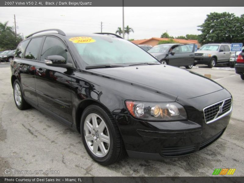 Black / Dark Beige/Quartz 2007 Volvo V50 2.4i