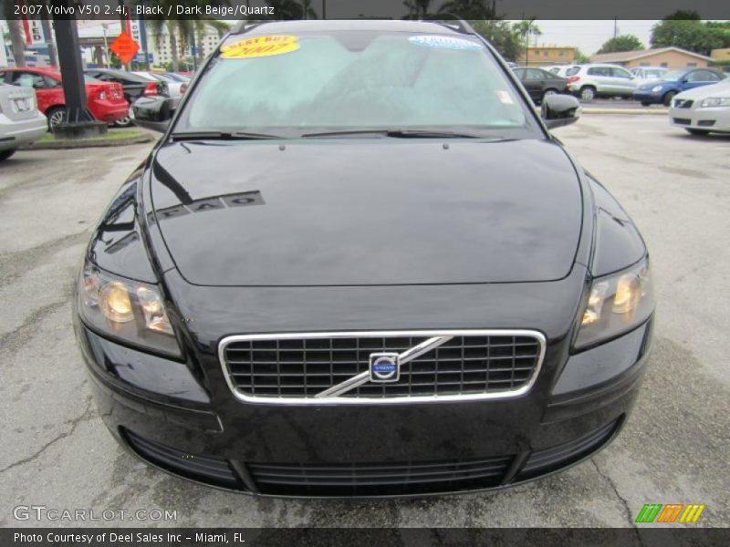 Black / Dark Beige/Quartz 2007 Volvo V50 2.4i