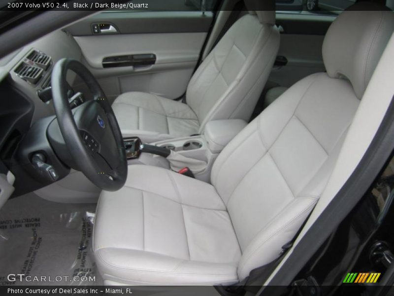 Black / Dark Beige/Quartz 2007 Volvo V50 2.4i