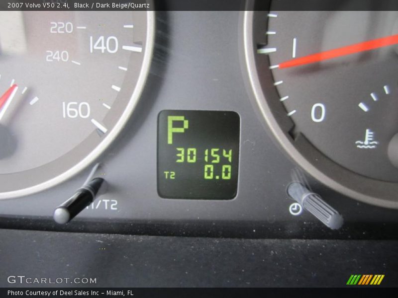 Black / Dark Beige/Quartz 2007 Volvo V50 2.4i