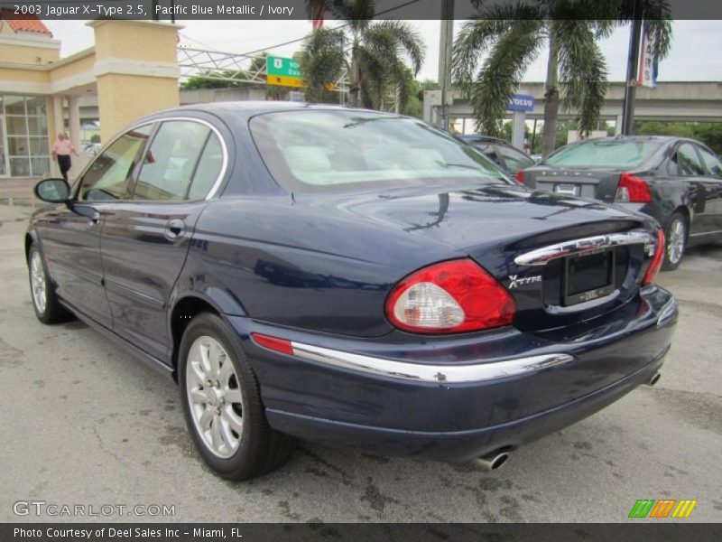 Pacific Blue Metallic / Ivory 2003 Jaguar X-Type 2.5