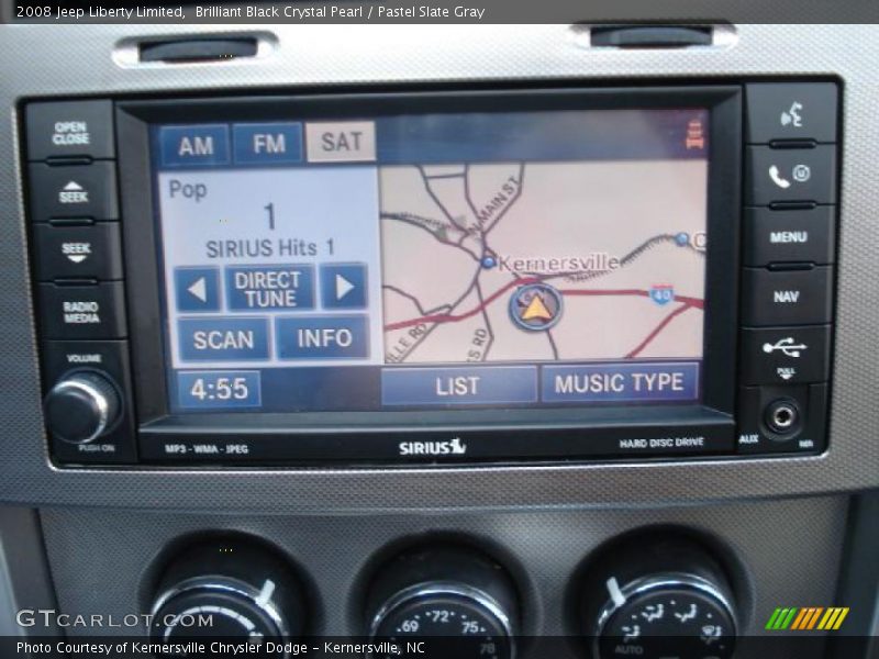 Navigation of 2008 Liberty Limited