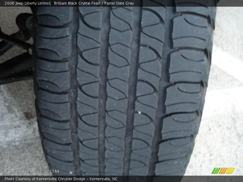 Brilliant Black Crystal Pearl / Pastel Slate Gray 2008 Jeep Liberty Limited