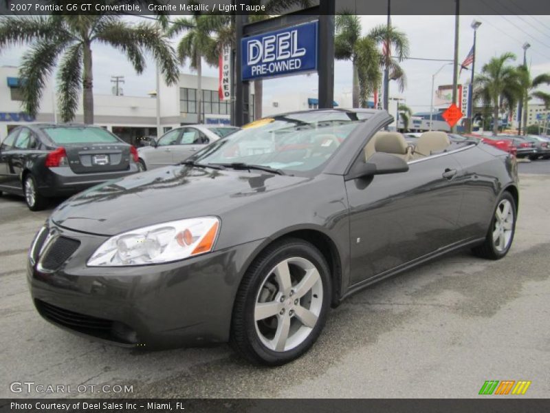 Granite Metallic / Light Taupe 2007 Pontiac G6 GT Convertible