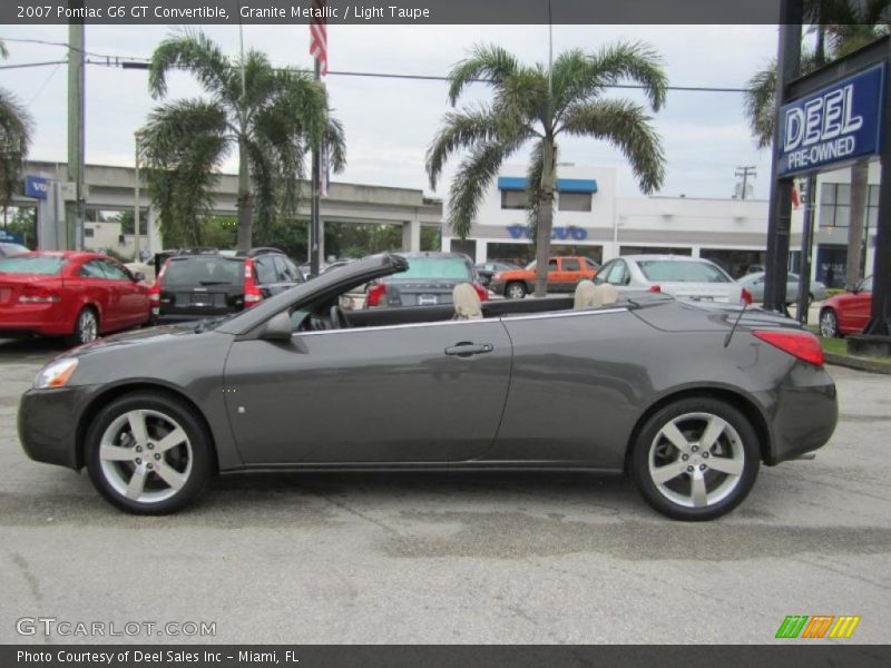 Granite Metallic / Light Taupe 2007 Pontiac G6 GT Convertible