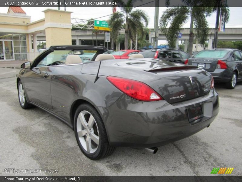 Granite Metallic / Light Taupe 2007 Pontiac G6 GT Convertible