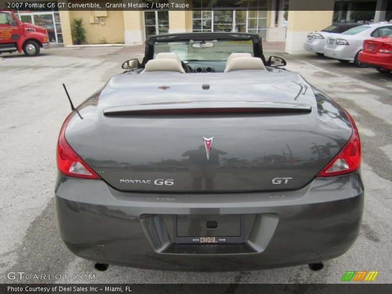 Granite Metallic / Light Taupe 2007 Pontiac G6 GT Convertible