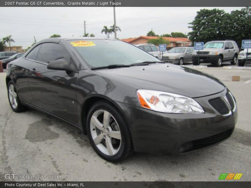 Granite Metallic / Light Taupe 2007 Pontiac G6 GT Convertible