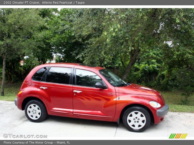 Inferno Red Pearlcoat / Taupe 2002 Chrysler PT Cruiser