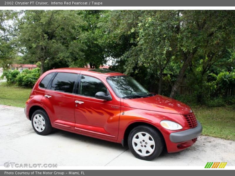 Inferno Red Pearlcoat / Taupe 2002 Chrysler PT Cruiser
