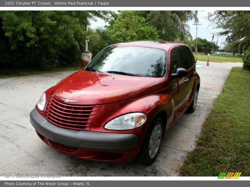 Inferno Red Pearlcoat / Taupe 2002 Chrysler PT Cruiser