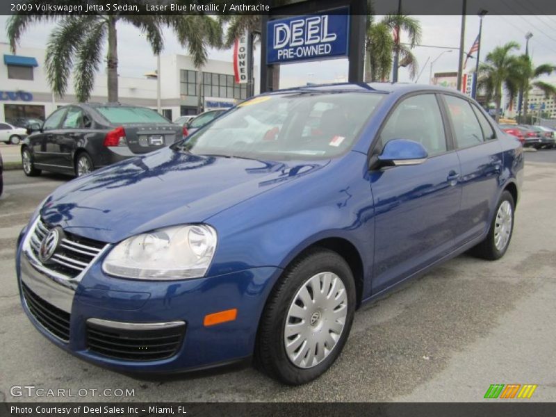 Laser Blue Metallic / Anthracite 2009 Volkswagen Jetta S Sedan
