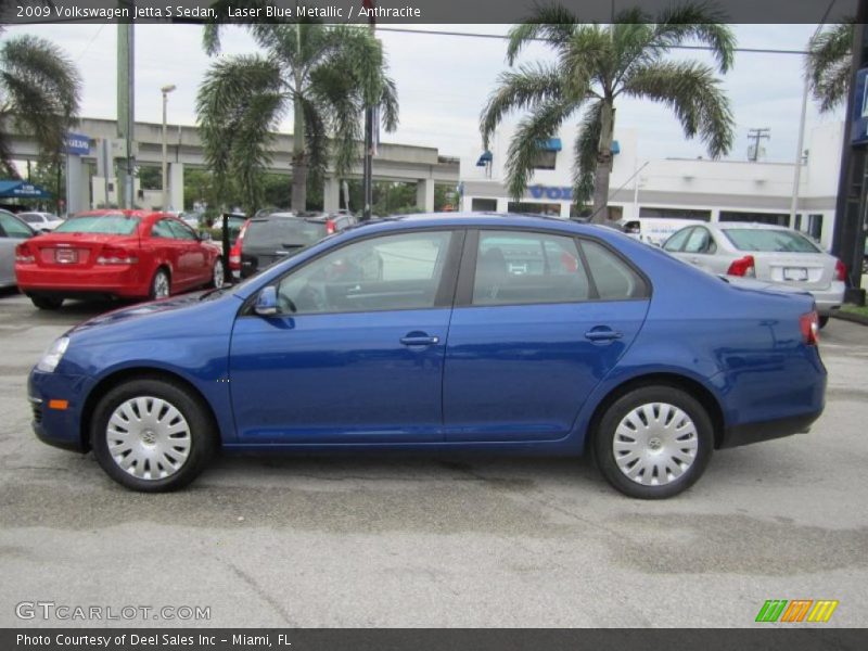 Laser Blue Metallic / Anthracite 2009 Volkswagen Jetta S Sedan
