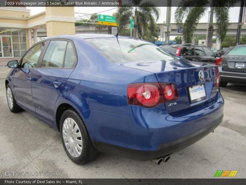 Laser Blue Metallic / Anthracite 2009 Volkswagen Jetta S Sedan
