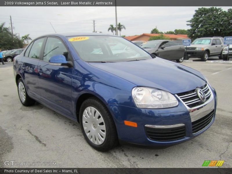 Laser Blue Metallic / Anthracite 2009 Volkswagen Jetta S Sedan