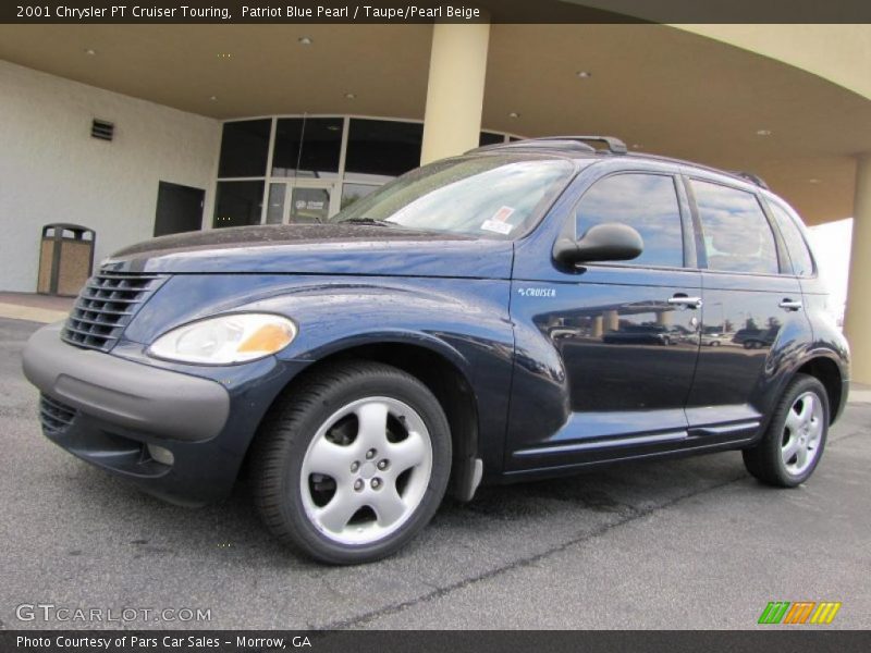 Patriot Blue Pearl / Taupe/Pearl Beige 2001 Chrysler PT Cruiser Touring